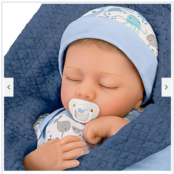Ashton Drake - “Breathing” Baby Boy Doll - Picture 3 of 7